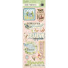 K and Company - Floral Collection - Adhesive Chipboard - Words