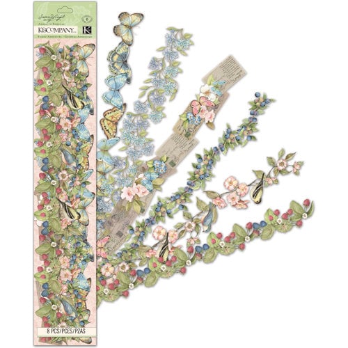 K and Company - Floral Collection - Acetate Adhesive Borders