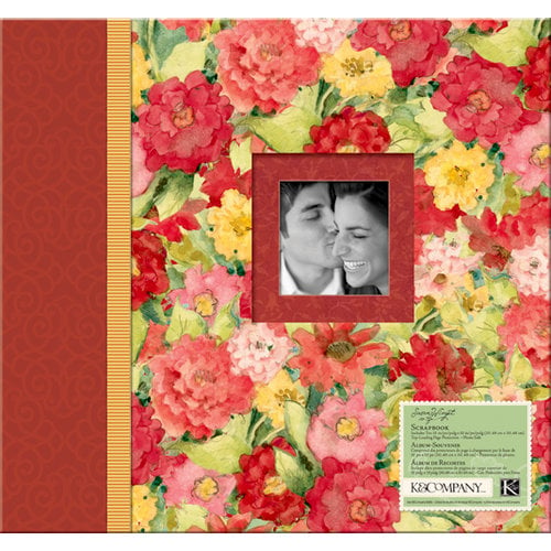K and Company - Floral Collection - 12 x 12 Scrapbook Album - Meadow