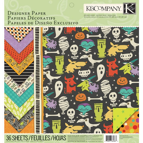 K and Company - Spooky Collection - Halloween - 12 x 12 Designer Paper Pad