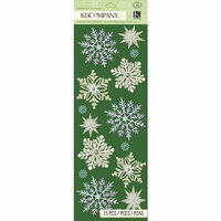 K and Company - Christmas 2012 Collection by Tim Coffey - Adhesive Chipboard with Gem and Glitter Accents - Snowflake