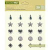 K and Company - Studio 112 Collection - Adhesive Gems - Clear Assortment