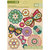 K and Company - Studio 112 Collection - 3 Dimensional Stickers with Glitter Accents - Flower &amp; Butterfly