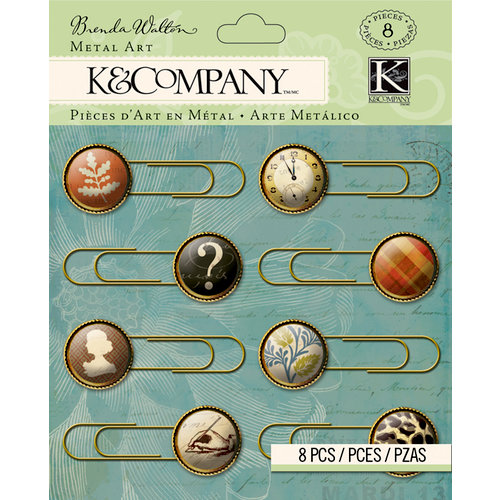 K and Company - Brenda Walton Collection - Metal Art - Scribe - Paper Clips