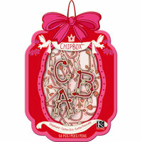 K and Company - Cupid Collection - Chipboard Box - Alphabet