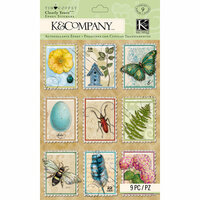 K and Company - Foliage Collection by Tim Coffey - Clearly Yours - Epoxy Stickers