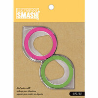 K and Company - SMASH Collection - Label Maker Tape Refill - Green and Pink