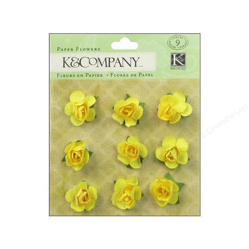 K and Company - Foliage Collection by Tim Coffey - Paper Flowers - Yellow