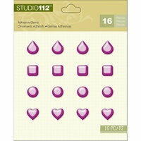 K and Company - Studio 112 Collection - Adhesive Gems - Assorted Pearl