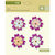 K and Company - Studio 112 Collection - Shaped Brads - Purple Flower