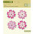 K and Company - Studio 112 Collection - Shaped Brads - Pink Flower