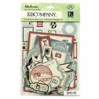 K and Company - Kelly Panacci - Eclectic Collection - Die Cut Cardstock Pieces