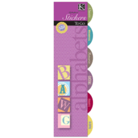 K and Company - Swatch Book To Go - Stickers - Alphabets, CLEARANCE