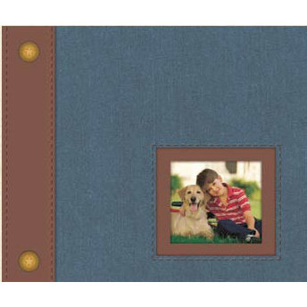 K and Company - Rough and Tumble Collection - 8.5x8.5 Postbound Scrapbook - Rough and Tumble, CLEARANCE