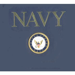 K and Company 12 x 12 Post Bound Scrapbook - Navy (in Navy Blue)