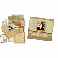 K and Company - Ancestry.com Collection - 12x12 Deluxe Scrapbook Kit