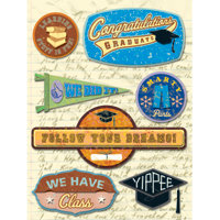 K and Company - Grand Adhesions - Peter Horjus Collection - School Rules Logo Graduation, CLEARANCE