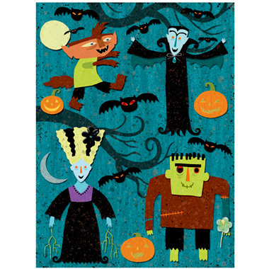 K and Company - Halloween Whimsy Collection - Grand Adhesions Stickers - Halloween Whimsy Characters, CLEARANCE