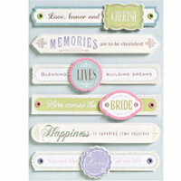 K and Company - Grand Adhesions - Wedding Collection - Wedding Sentiments, CLEARANCE
