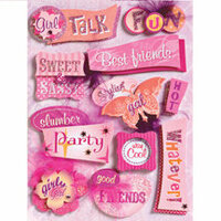 K and Company - Grand Adhesions - Sparkly Sweet Collection - Sassy Girl - Tween Teenage Girl Talk, CLEARANCE