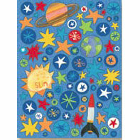 K and Company - Rough and Tumble Collection - Pillow Stickers - Rough and Tumble Stars and Planets