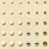 K and Company - Ancestry.com Collection - Adhesive Beads, CLEARANCE