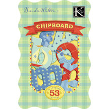 K and Company - Chipboard Alphabet Pieces - Brenda Walton Collection - Small Wonders - Boy