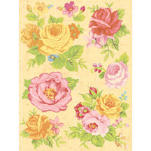 K and Company - Cut N Paste Collection - Grand Adhesions Stickers - Roses, CLEARANCE