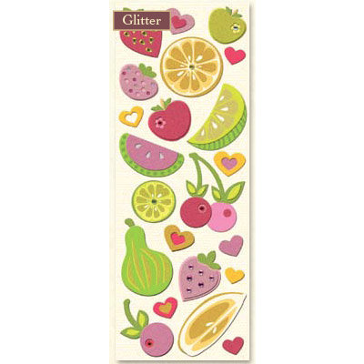 K and Company - Berry Sweet Collection - 3-Dimensional Adhesive Chipboard - Berry Sweet Fruit