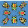 K and Company - Rough and Tumble Collection - Metal Art Clips - Rough and Tumble Tin Bug Clips, CLEARANCE
