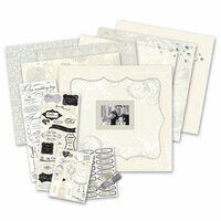 K and Company - 12x12 Boxed Scrapbook Kit - Classic Wedding, CLEARANCE