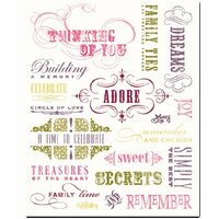 K and Company - K-Ology - Transfer Rub Ons - Thinking of You - Words