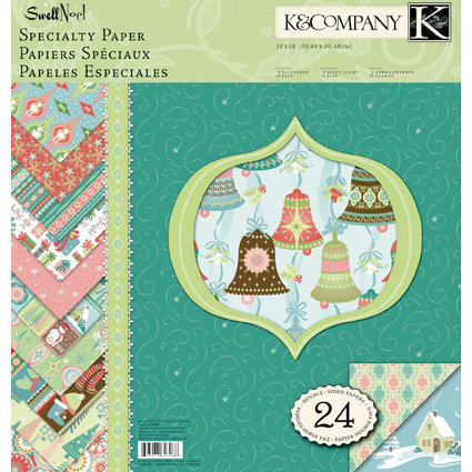K and Company - Swell Noel Collection - 12 x 12 Double Sided Patterned Cardstock - Specialty Paper Pad