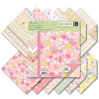 K and Company - Itsy Bitsy Collection - 8.5 x 8.5 Designer Paper Pad - Baby Girl