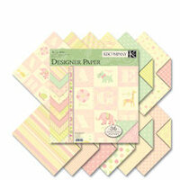 K and Company - Brenda Walton Collection - 12x12 Patterned Cardstock Double Sided Paper Pad - Small Wonders Girl
