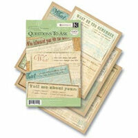 K and Company - Ancestry.com Collection - Cardstock Sticker Pad - Questions To Ask