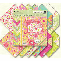 K and Company - Berry Sweet Collection - 12x12 Patterned Cardstock Double Sided Paper Pad - Berry Sweet