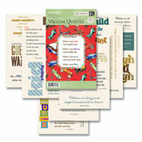 K and Company - Vellum Paper Quote Packs - Quotable Notable - Hopscotch Collection - Boy, CLEARANCE