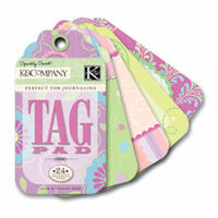 K and Company - Perfect For Journaling Tag Pad - Sparkly Sweet Collection - Girl