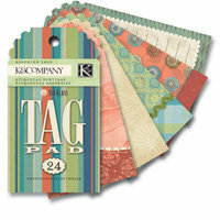 K and Company - Sea Glass Collection - Tag Pad, CLEARANCE