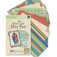 K and Company - Sea Glass Collection - Die Cut Mat Pad, CLEARANCE
