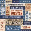 K and Company Patterned Paper - Marines Words