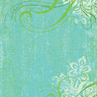 K and Company - 12x12 Paper - Girl Scouts Collection - Blue Swirl Woodcut