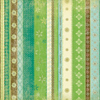 K and Company - 12x12 Paper - Girl Scouts Collection - Decorative Stripes, CLEARANCE