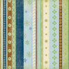 K and Company - 12x12 Paper - Brownie Girl Scouts Collection - Blue Decorative Stripes