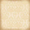 K and Company - Ancestry.com Collection - 12x12 Paper - Beige Damask and Script