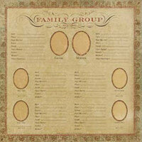 K and Company - Ancestry.com Collection - 12x12 Paper - Family Group Record