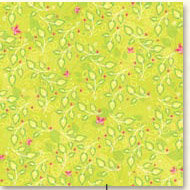 K and Company - Berry Sweet Collection -12x12 Patterned Paper - Lime Garden