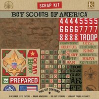 K and Company - Boy Scouts of America - Scrap Kit - Boy Scout
