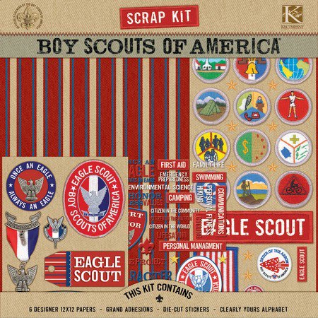 K and Company - Boy Scouts of America - Scrap Kit - Eagle Scout